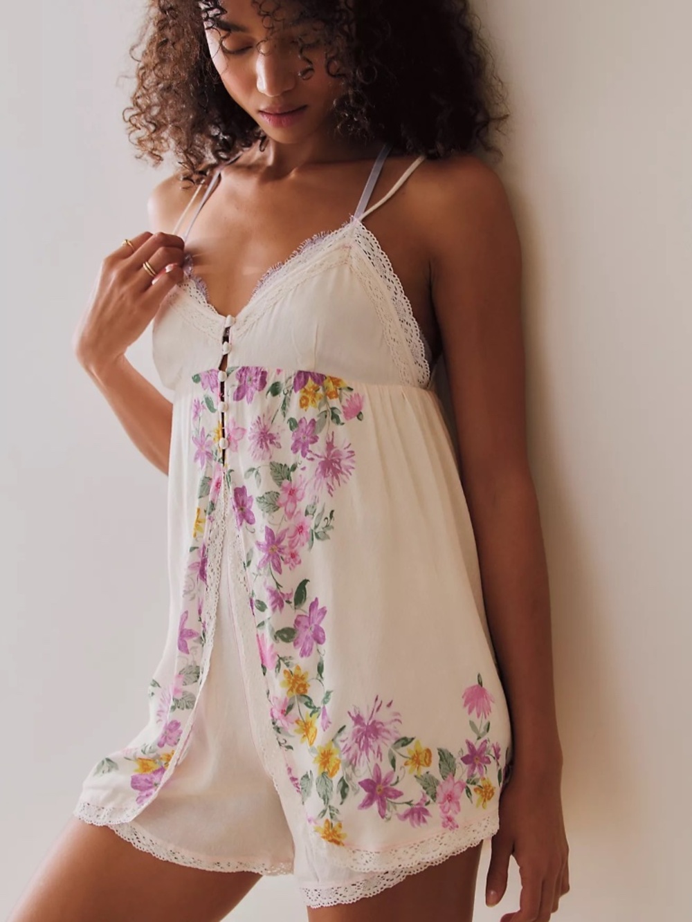 Free People Intimately Summer Spritz Romper Size S